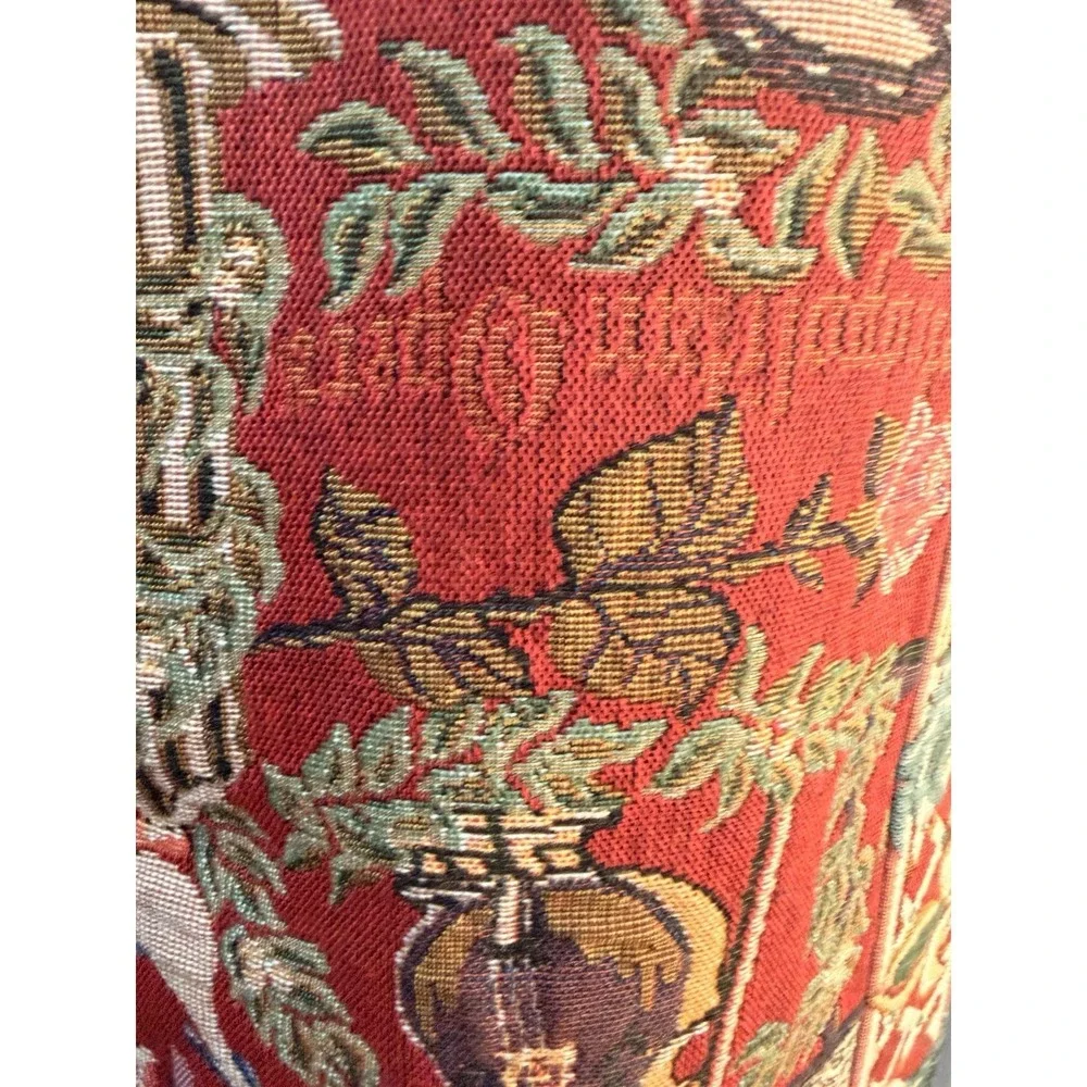 VINTAGE TAPISSERIE TAPESTRY Runner Metropolitan Opera , Birds , Dining Room Hang